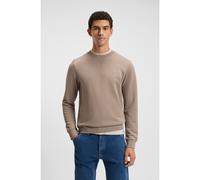 BOSS Sweat Regular en molleton de coton avec patch logoté - Style Westart, 50509323 Brun chiné M