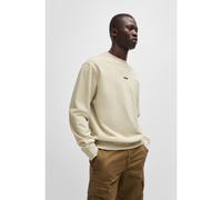 BOSS Sweat Relaxed en molleton de coton avec logo contrastant - Style WeSmallcrew, 50514541 Beige clair 4XL