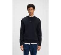 BOSS Sweat Relaxed en molleton de coton avec logo contrastant - Style WeSmallcrew, 50514541 Bleu foncé M