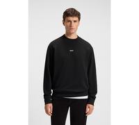 BOSS Sweat Relaxed en molleton de coton avec logo contrastant - Style WeSmallcrew, 50514541 Noir XXXL
