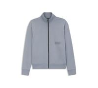 BOSS Sweat Relaxed en molleton haut de gamme - Style SW_Collar Full Zip, 50564104 Gris L