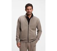 BOSS Sweat Relaxed en molleton haut de gamme - Style SW_Collar Full Zip, 50564104 Brun chiné XL