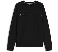 BOSS Sweat d’intérieur en coton avec logo sur la poitrine - Style Authentic Sweatshirt, 50554791 Noir M