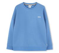 Boss - Sweat-shirt Col Rond Uni - Girblue - Garçon - 8 Ans