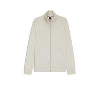 BOSS Veste zippée en coton stretch avec logo brodé - Style Mix&Match Jacket Z, 50515307 Gris chiné XXL