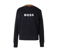 BOSS Sweat-shirt 'Ela 6' noir / blanc, Taille XL