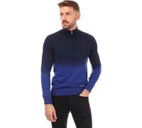 Boss - Sweat-shirt mi-zip "Gesso" pour homme GT3751 (L) (Bleu/Marine)