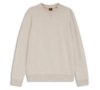 BOSS Sweat Regular en molleton de coton avec patch logoté - Style Westart, 50509323 Gris chiné M