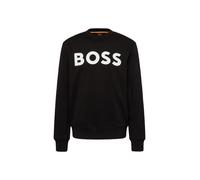 BOSS Sweat-shirt 'WeBasic' noir / blanc, Taille L