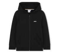 Boss - Sweat-shirt Zippé À Capuche - Black - Garçon - 6 Ans