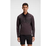 BOSS Sweat sportif à demi-fermeture éclair en tissu imprimé à séchage rapide - Style SW_Jump QZ, 50548440 Violet foncé L