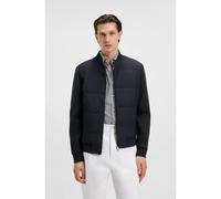 BOSS Sweat zippé en coton mélangé avec devant matelassé - Style H-Skiles 100, 50532767 Bleu foncé XXL