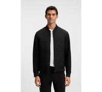 BOSS Sweat zippé en coton mélangé avec devant matelassé - Style H-Skiles 100, 50532767 Noir XXL