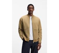 BOSS Sweat zippé en coton mélangé peau de pêche - Style C-Skiles 32, 50554232 Beige XL