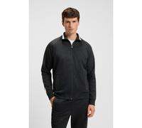 BOSS Sweat zippé en jacquard cercle à rayures latérales - Style Skarley Striped C, 50537370 Noir XS