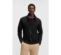 BOSS Sweat zippé en piqué de coton stretch mercerisé - Style H-Shepherd 100, 50532755 Noir XXL