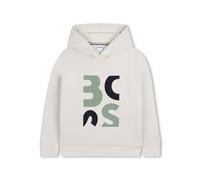BOSS Sweat à capuche enfant J52972/21C04A – polaire, logo graphique – Beige clair 138