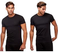 T-shirt BOSS Shirt RN manches courtes noir uni (2 unités) - XL