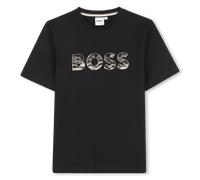 Boss - T-shirt À Manches Courtes - Black - Garçon - 12 Ans