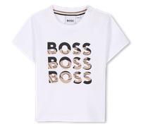 Boss - T-shirt À Manches Courtes - Blanc - Garçon - 3 Ans