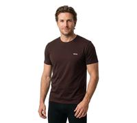 BOSS T-shirt en coton stretch à logo brodé - Style Mix&Match T-Shirt R, 50515312 Marron foncé XL