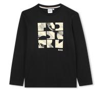 Boss - T-shirt À Manches Longues - Black - Garçon - 4 Ans