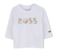 Boss - T-shirt À Manches Longues - Blanc - Garçon - 6 Mois