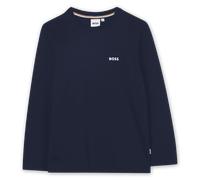 Boss - T-shirt À Manches Longues - Bleu Cargo - Garçon - 5 Ans