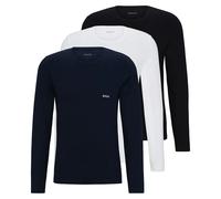 Hugo Boss T-shirt BOSS Classic manches longues blanc/noir/bleu 3 unités - M