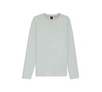 Hugo Boss T-shirt Homme Style Tacks 50512111 en jersey de coton avec patch logo Gris chiné L