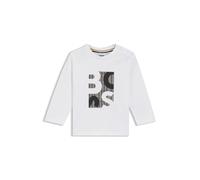 BOSS T-shirt à manches longues en coton avec logo artistique pour enfant - Style J52472/N5002A, J52472 Fantaisie 74