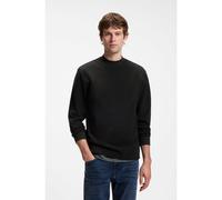 BOSS T-shirt à manches longues en coton avec petit col montant - Style Te_Shadows, 50569457 Noir S
