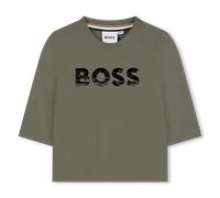 Boss - T-shirt À Manches Longues - Tilleul - Garçon - 12 Mois