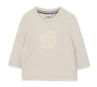 BOSS T-shirt en coton à manches longues et monogramme Double B et pour enfant - Style J52465/21C18M, J52465 Beige clair 81
