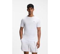 BOSS T-shirt actif aux propriétés d’évacuation de l’humidité avec un gaufrage en forme de balle de tennis - Style TS_TOC Game 1, 50564766 Blanc M