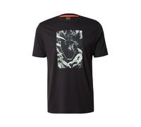 BOSS T-Shirt 'Animali' menthe / vert pastel / noir / blanc cassé, Taille L