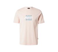 BOSS T-Shirt 'Bass' bleu-gris / rose pastel / blanc, Taille XXL