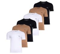 BOSS T-Shirt beige / noir / blanc, Taille XXL