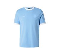 BOSS T-Shirt bleu clair / blanc, Taille XL