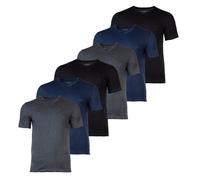 BOSS T-Shirt bleu foncé / gris foncé / noir, Taille XL