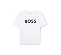 BOSS T-Shirt bleu marine / blanc, Taille 164