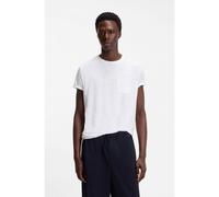 BOSS T-shirt BOSS BY BECKHAM en lin - Style Taut 79_DB, 50560529 Blanc XXL