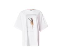 BOSS T-shirt 'C_Eboys' marron / gris clair / orange / blanc, Taille M