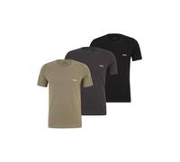 BOSS T-Shirt 'Classic' gris foncé / vert / noir, Taille S