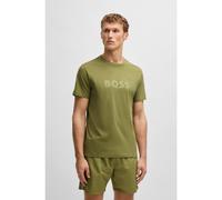 BOSS T-shirt de plage en jersey de coton avec logo imprimé - Style T-Shirt RN, 50491706 Vert XL