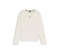 BOSS T-shirt de pyjama en coton stretch à imprimé logoté - Style CI_LS-Shirt, 50510326 Naturel XXXL