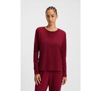 BOSS T-shirt de pyjama en coton stretch à imprimé logoté - Style CI_LS-Shirt, 50510326 Rouge sombre XS