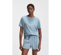 BOSS T-shirt de pyjama en coton stretch avec logo - Style CI_T-Shirt, 50510322 bleu clair M