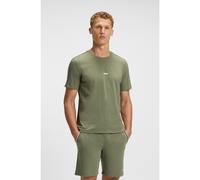 BOSS T-shirt de pyjama en coton stretch avec ruban à rayures emblématiques - Style Unique T-Shirt, 50545930 Chaux XXL
