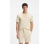 BOSS T-shirt de pyjama gaufré avec logo brodé - Style Waffle T-Shirt, 50575641 Blanc S